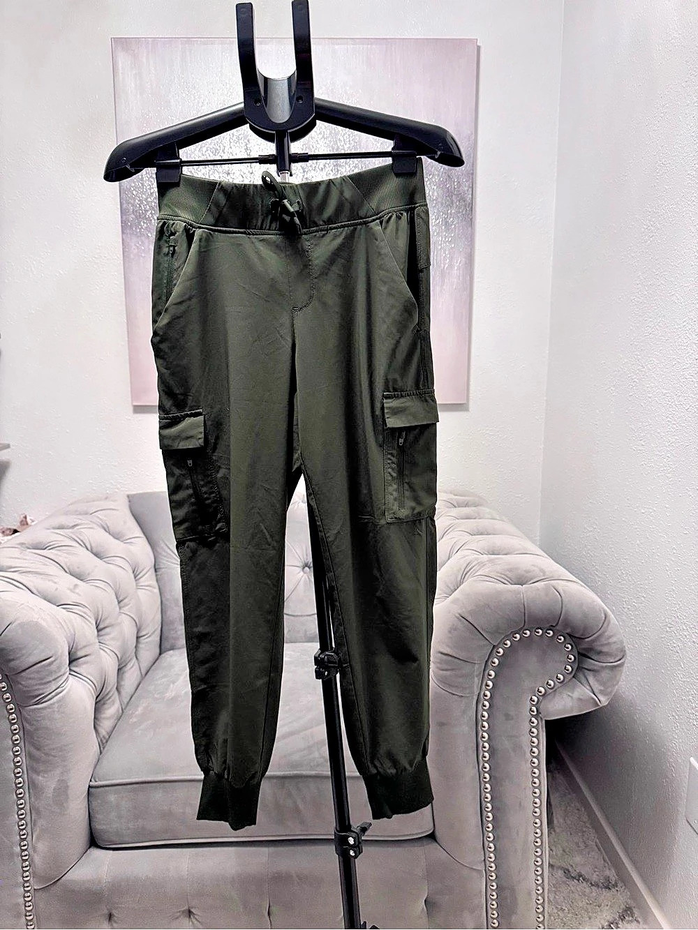 all in motion Women's Small Cargo Joggers Green